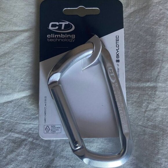 D Shape Carabiner Snap Hook Made in Italy - Picture 1 of 8